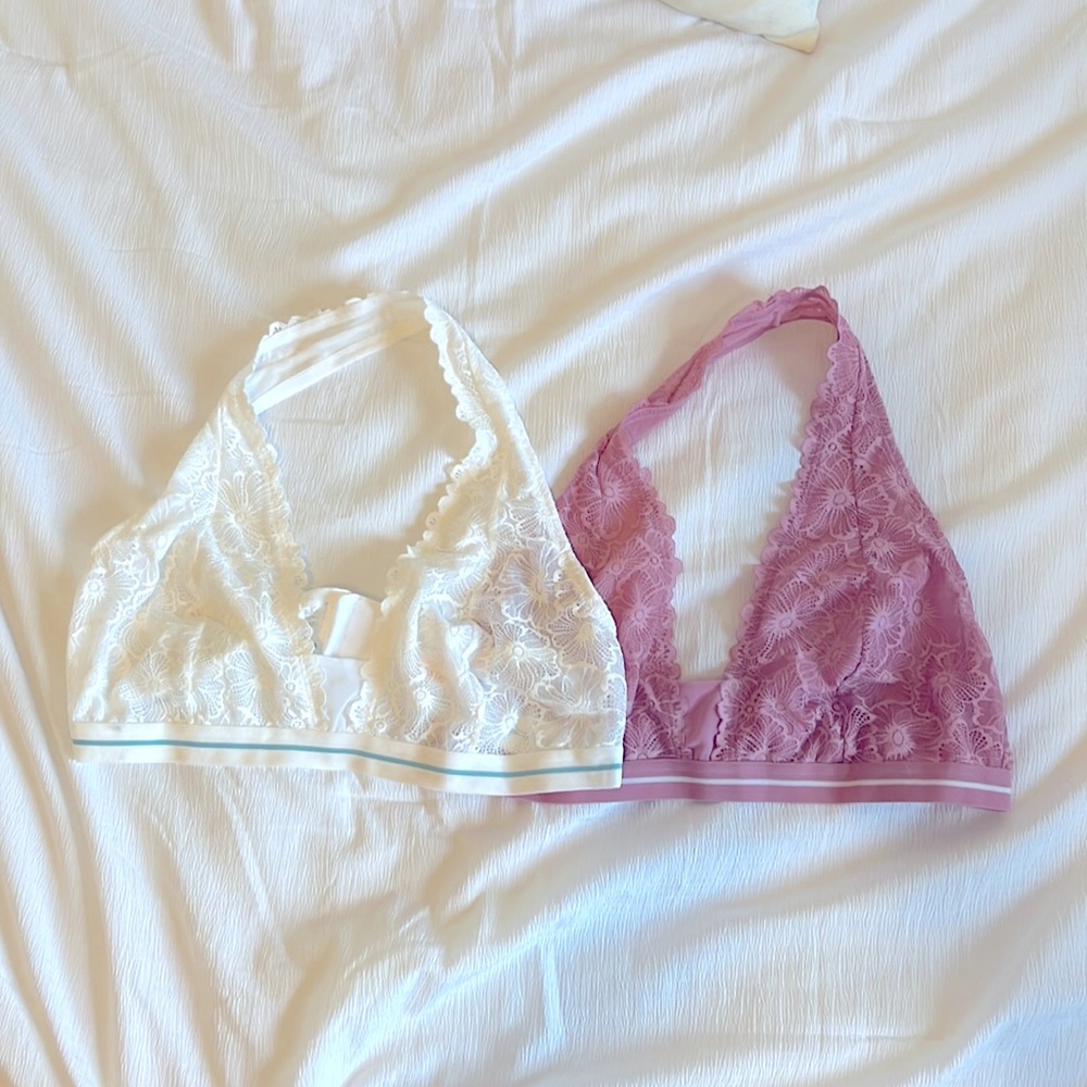 “Colise” lace halter Braletts, Sz XL